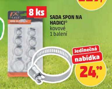 SADA SPON NA HADICI kovové, 1 balení