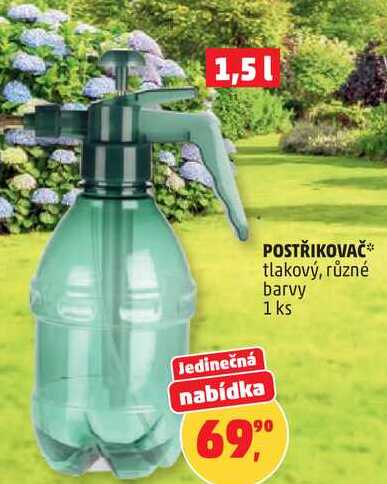 POSTŘIKOVAČ tlakový, různé barvy, 1 ks 
