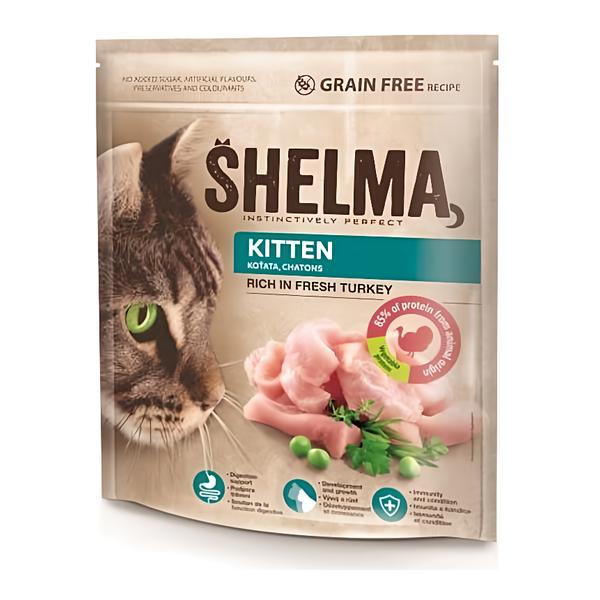 Shelma bezobilné granule s čerstvým krůtím pro koťata