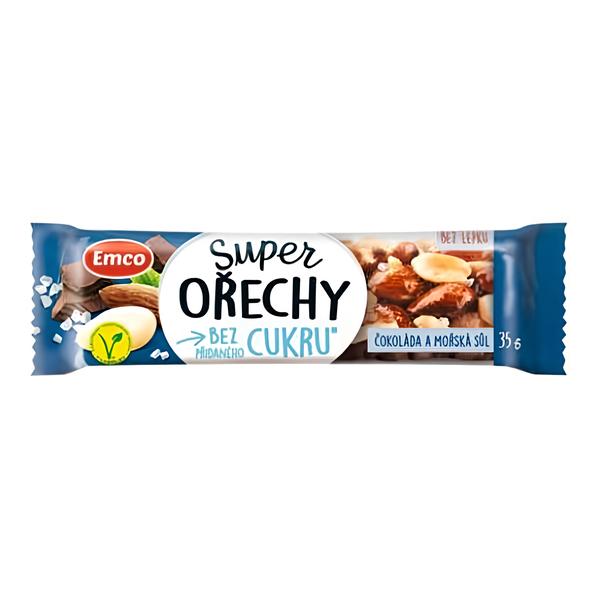 Emco Super Ořechy bez přidaného cukru Čokoláda a Mořská sůl v akci