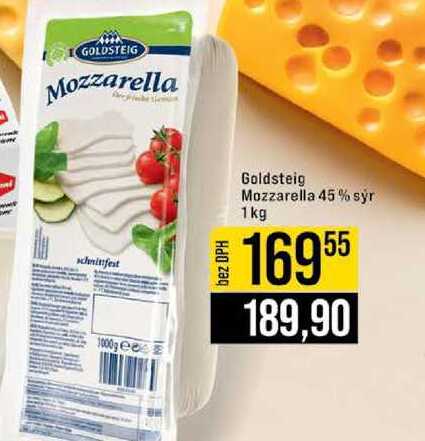 Goldsteig Mozzarella 45% syr 1kg