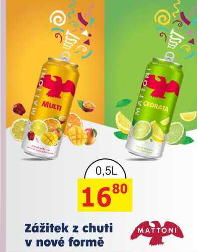 MATTONI 0,5l plech