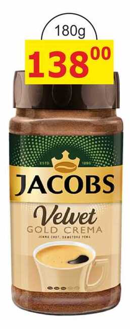 Jacobs Velvet Gold Crema instantní káva 200g