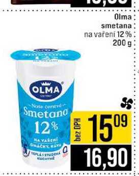Olma smetana na vaření 12% 200 g
