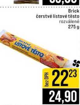 Brick čerstvé listové těsto rozválené 275 g 