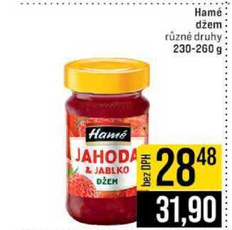 Hamé džem různé druhy 230-260 g 