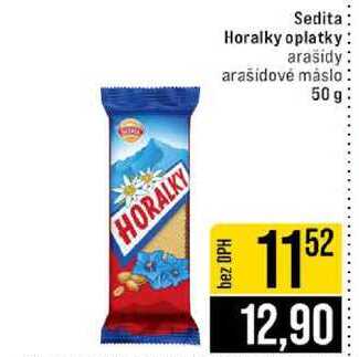 Sedita Horalky oplatky arašidy arašidové máslo 50 g 