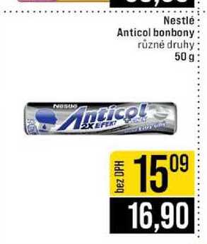 Nestlé Anticol bonbony různé druhy 50 g