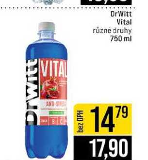 DrWitt Vital různé druhy 750 ml 