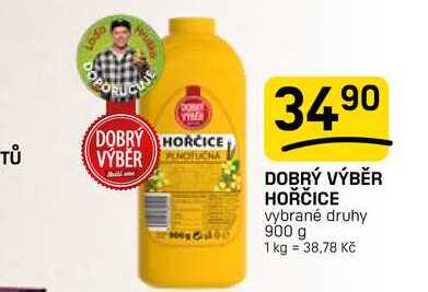 DOBRÝ VÝBĚR HOŘČICE vybrané druhy 900 g