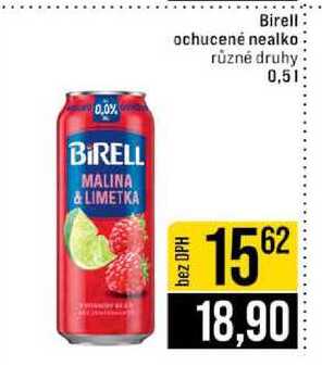 Birell ochucené nealko různé druhy 0,5l