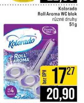 Kolorado Roll Aroma WC blok různé druhy 51g