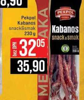 Pekpol Kabanos snack&smak 230 g 