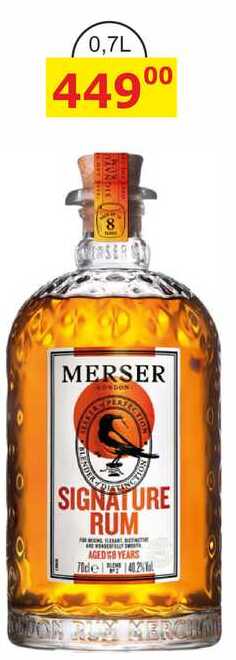 MERSER DON SOL SIGNATURE RUM 0,7l