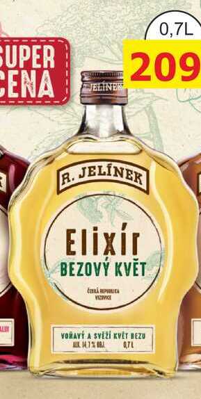 R. JELÍNEK Elixír z bezového květu 0,7l 14,7%