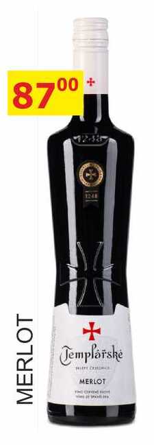 TEMPLÁŘSKÉ SKLEPY ČEJKOVICE 0,75L - MERLOT 