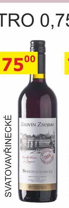 ZNOVÍN ZNOJMO 0,75l SVATOVAVŘINECKÉ 