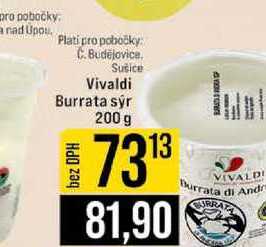Vivaldi Burrata sýr 200 g 