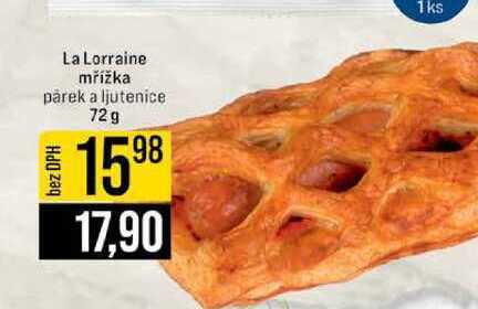 La Lorraine mřížka párek a ljutenice 72g 