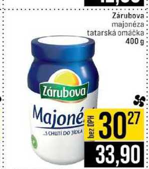 Zárubova majonéza tatarská omáčka 400 g 