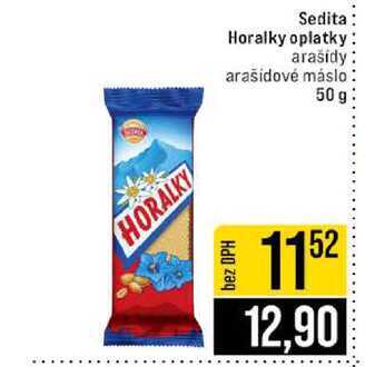Sedita Horalky oplatky arašídy arašidové máslo 50 g