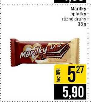Marilky oplatky různé druhy 33g