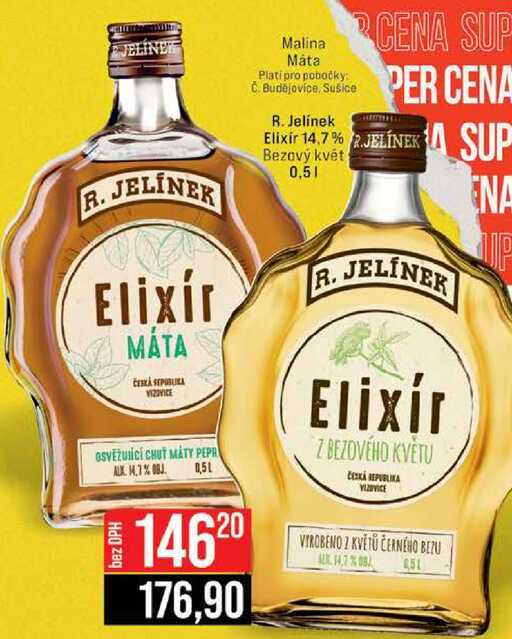 R. Jelínek Elixir 14.7% Bezový květ 0,5l