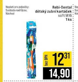Rebi-Dental dětský zubní kartáček soft M16 1ks