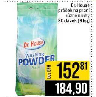 Dr. House prášek na praní různé druhy 90 dávek (9 kg)