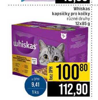 Whiskas kapsičky pro kočky různé druhy 12x85 g