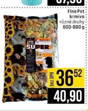 Fine Pet krmivo různé druhy 600-800 g