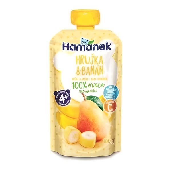 Hamánek 100% ovoce Hruška, banán