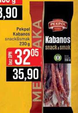 Pekpol Kabanos snack&smak 230 g 