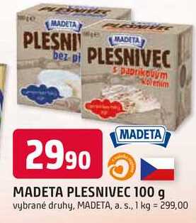 MADETA PLESNIVEC 100 g 