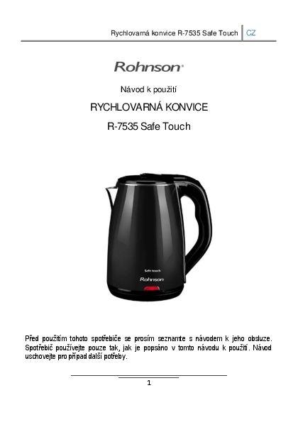 Varná konvice R-7535 Safe Touch, 1 KS