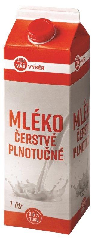 VÁŠ VÝBĚR Mléko čerstvé, 1 l