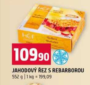 JAHODOVÝ ŘEZ S REBARBOROU 552 g