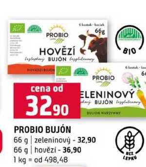 PROBIO BUJÓN 66 g zeleninový 66 g hovězí 