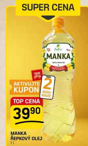 MANKA ŘEPKOVÝ OLEJ 1l