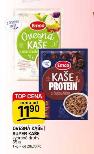 OVESNÁ KAŠE | SUPER KAŠE vybrané druhy 55 g
