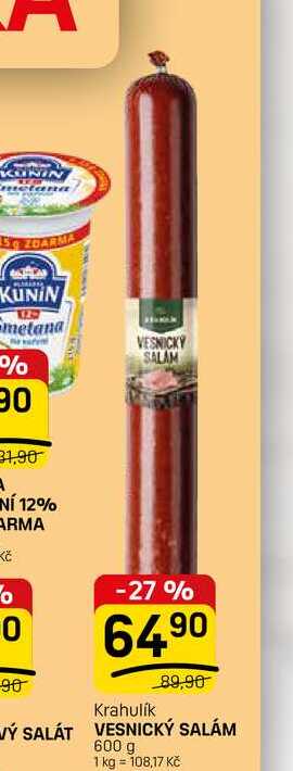 VESNICKÝ SALÁM 600 g