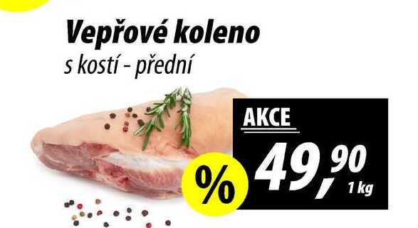 Vepřové koleno s kostí - přední, 1 kg 
