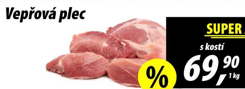Vepřová plec s kostí, 1 kg