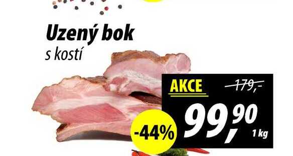 Uzený bok s kostí, 1 kg 