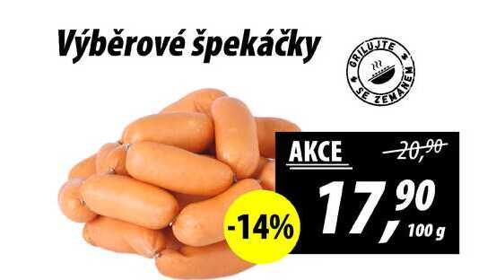 Výběrové špekáčky, 100 g
