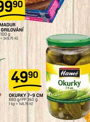 OKURKY 7-9 CM 680 g/PP 340 g