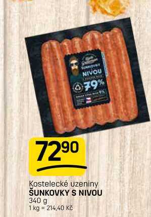 ŠUNKOVKY S NIVOU 340 g  