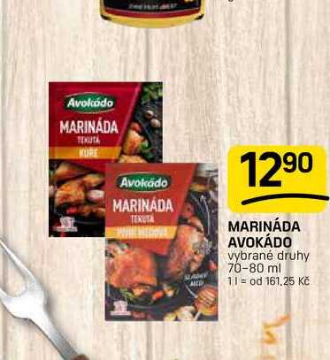 MARINÁDA AVOKÁDO vybrané druhy 70-80 ml 