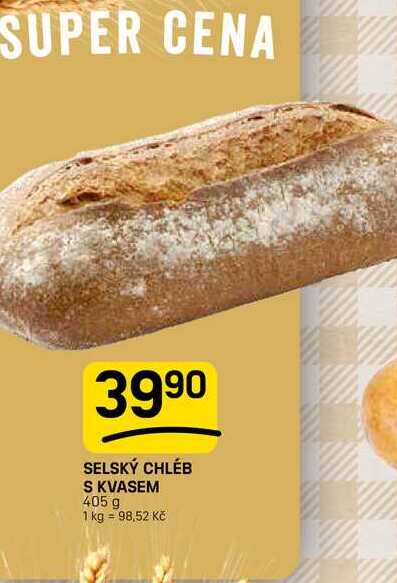 SELSKÝ CHLÉB S KVASEM 405 g 