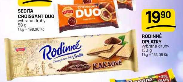RODINNÉ OPLATKY vybrané druhy 130 g